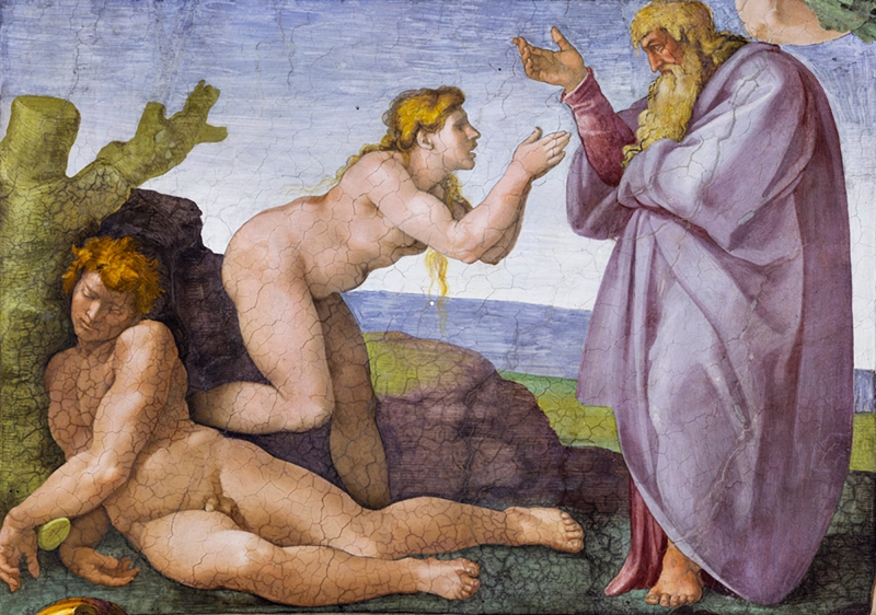 Creation of Eve by artist Michelangelo Buonarotti